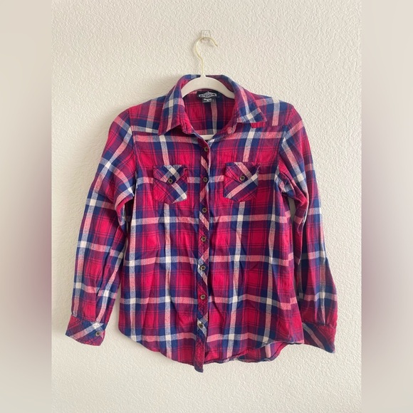Angie button-down flannel shirt - Picture 1 of 5